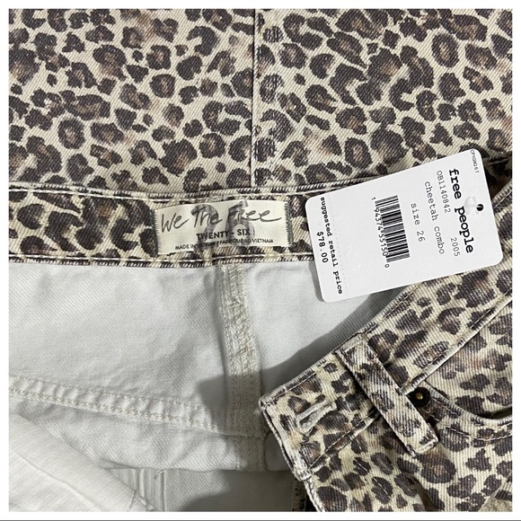 NWT Free People Printed Bailey Denim Mini - Picture 6 of 6